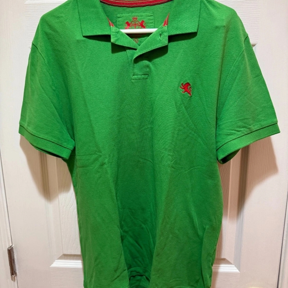 Express Green Polo Shirt with Logo
